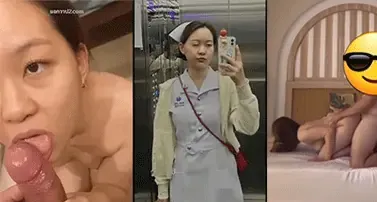 คลิปหลุดทางบ้าน น้องพยาบาลน่ารักจัดกับเสี่ยสายเด้า นัดเย็ดแล้วถ่ายคลิปตอนโม๊กควย ก่อนจะแอบตั้งกล้องถ่ายตอนเอากันปลายเตียง นอนเด้าขึ้นขย่มควยเย่อเย็ดเสียวๆ เจอแหกหีตอกซอยยิกๆ แล้วล่อท่าหมาเอาหีจนน้ำแตกคาถุงยาง