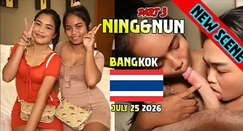 JohntronX หนังเอ็กส์ไทย Ning & Nun Part 3 น้องหนิงกับน้องนันตอนที่ 3 นัดเย็ดกับพี่จอห์นอีกรอบ สวิงกิ้งรุมล่อกระดอดุ้นใหญ่เหมือนเคย สลับกันโม๊กควยเลียไข่ให้เสียวสุดๆ แล้วนั่งขย่มควยเย็ดอีกคนก็เล้าโลมบิ๊ว โดนพี่จอห์นจับเด้าท่าหมายืนเย็ดหีฟินๆ ขย่มควยแล้วแหกหีเย็ดจนแตกในคาจิ๋มน้อง